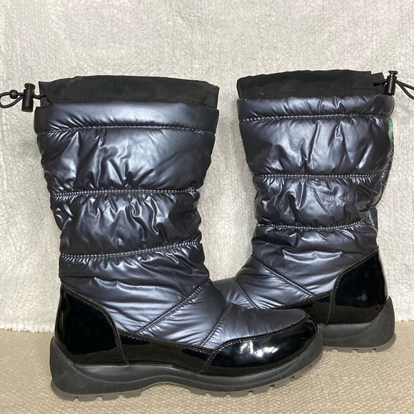 Cougar Minty Women's Black/Gun Metal Pull On Warm Winter Snow Boots Size US 7 M - Picture 9 of 12